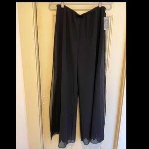 Black Sheer Trouser Pants